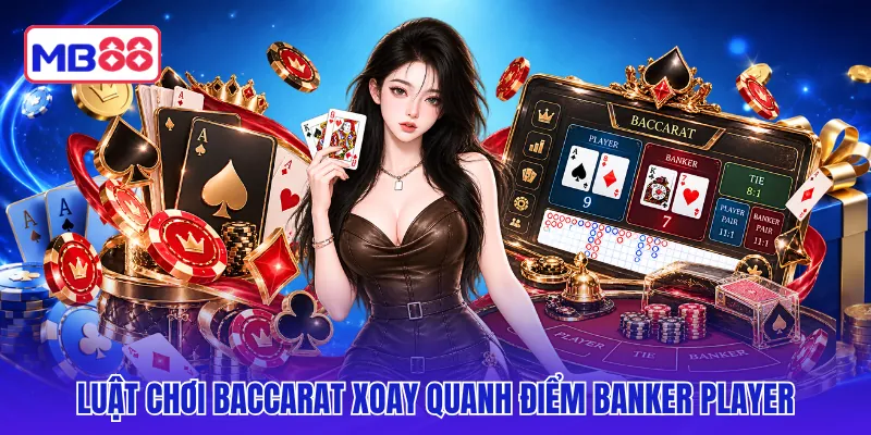 Luật chơi baccarat xoay quanh điểm Banker Player
